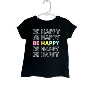Garanimals Black 'Be Happy' Kids Short Sleeve  T-Shirt
